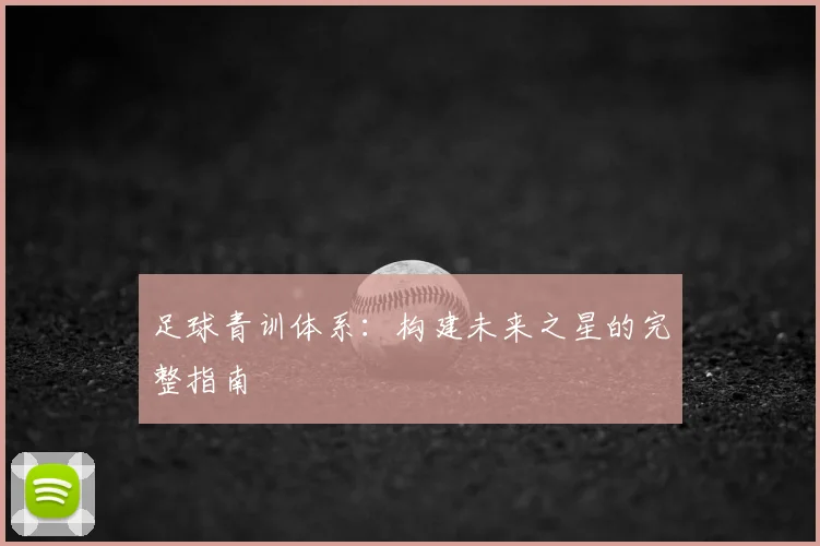 足球青训体系:构建未来之星的完整指南